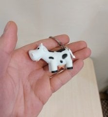 Sesli Işıklı İnek Anahtarlık