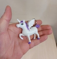 Sesli Işıklı Unicorn Anahtarlık