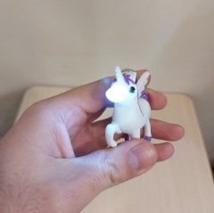 Sesli Işıklı Unicorn Anahtarlık