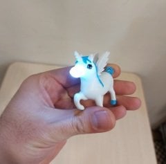 Sesli Işıklı Unicorn Anahtarlık