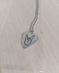 Metallica Pena Model Çift Taraflı Kolye