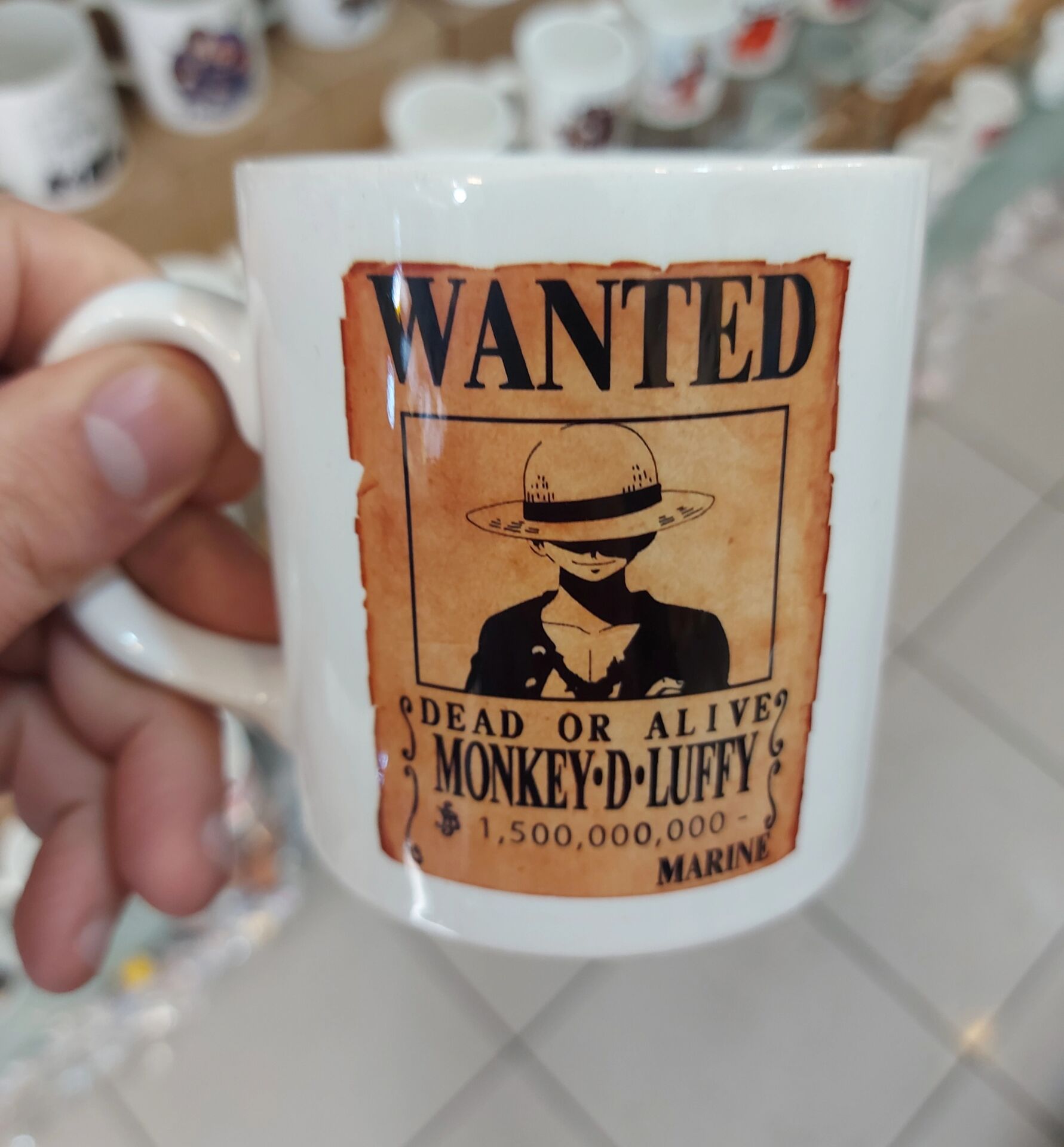 One Piece Wanted Luffy Bardak
