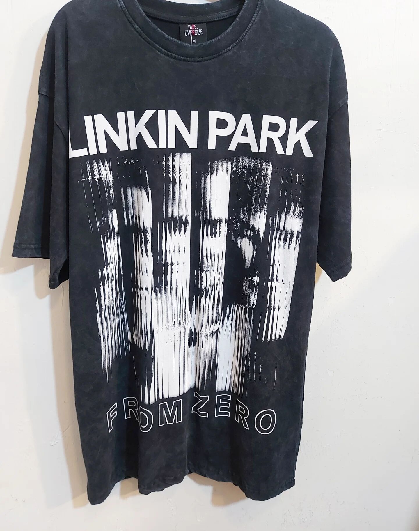 Linkin Park Oversize Yıkamalı Kumaş Tshirt