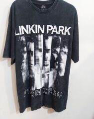 Linkin Park Oversize Yıkamalı Kumaş Tshirt