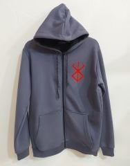 Berserk 3 iplik Fermuarlı Sweatshirt